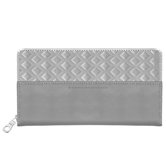 Monochrome Zipper Travel Wallet