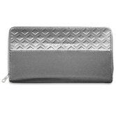 Monochrome Zipper Travel Wallet
