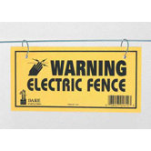 Electric Fence Warning Sign