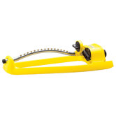 Turbo Heart Oscillate Sprinkler in Yellow with Plastic Body