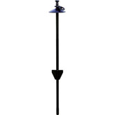 Dog Tieout Stake with Swivel in Black