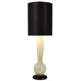 Isis One Light Table Lamp in Ebony Lacquer