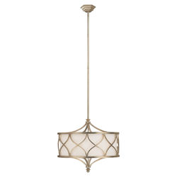 Fifth Avenue 3 Light Drum Pendant in Winter Gold