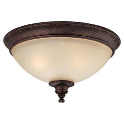 Hill House Flush Mount in Burnished Bronze