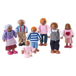 African American Doll Family Set