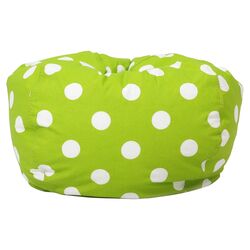 Polka Dot Bean Bag Chair in Green