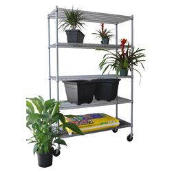5 Tier All Weather Shelving in Chrome
