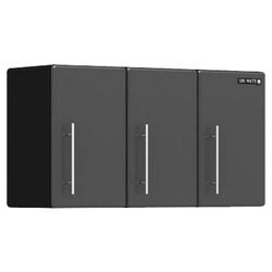 3 Door Wall Cabinet in Black