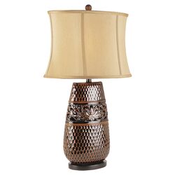 Fleur Di Lis Table Lamp in Bronze