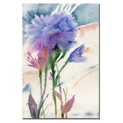 Blue Carnation by Sheila Golden Canvas Wall Art