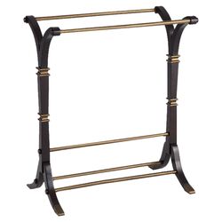 Adderley Blanket Rack in Black & Gold