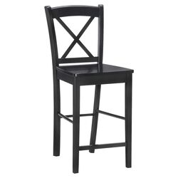 X Back Barstool in Black