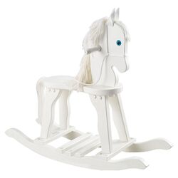 Derby Rocking Horse in White