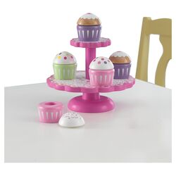 Cupcake Stand with Cupcakes in Pink