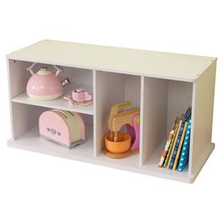 Storage Unit with Shelves in White