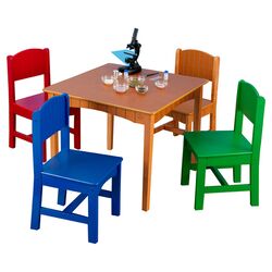 5 Piece Table & Chair Set in Primary