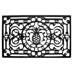 Pineapple Heritage Doormat in Black