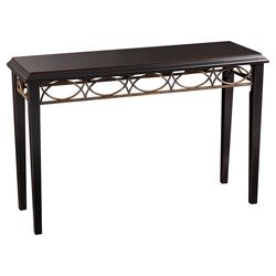 Fretwork Console Table in Black