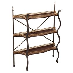 Saint Gervais Shelf in Mahogany & Black