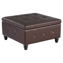 Chilton Storage Ottoman in Brown