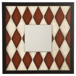 Harlequin Wall Mirror in Copper & Brown