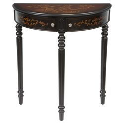 Sparrow Demilune Console Table in Black