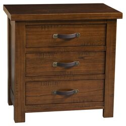 Outback 3 Drawer Nightstand in Chestnut