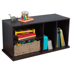 Storage Unit with Shelves in Espresso