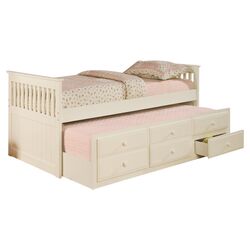 Payson Mission Trundle Daybed in White