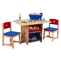 Star Kids 5 Piece Table & Chair Set in Natural
