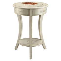 Painted Treasures End Table in White