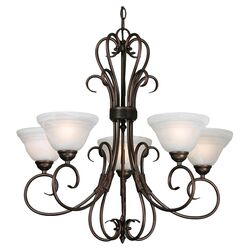 Dundee 5 Light Chandelier I in Bronze