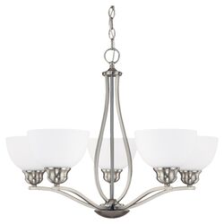 Stanton 5 Light Chandelier in Nickel