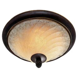 Bretton 2 Light Flush Mount in Bronze