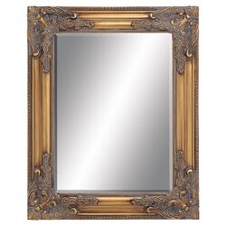 Beveled Wall Mirror in Gold