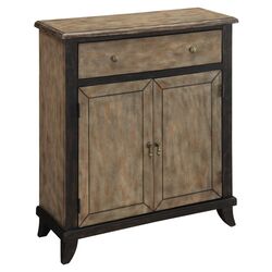 Accent Cabinet in Taupe & Black