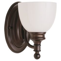 1 Light Wall Sconce in Bronze