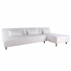 Atlanta Sectional Sleeper Sofa in White