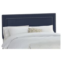 Nail Button Headboard in Lazuli