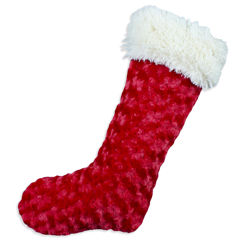 Rosebud Simply Soft-Shaggy Lined Stocking in Red Rosebud Simply Soft-Shaggy Lined Stocking in Red