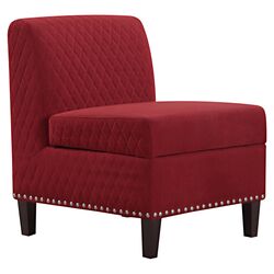 Wrigley Storage Side Chair in Red