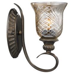 Vaughn 1 Light Wall Sconce in Burnt Sienna