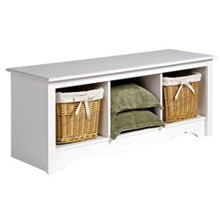 Monterey Storage Bedroom Bench in White