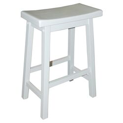 Arizona Saddle Stool in White