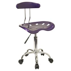 Low Back Vibrant Task Chair in Violet