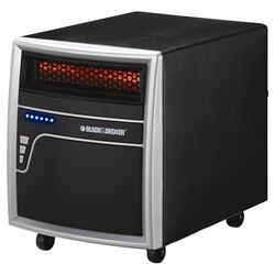 Infrared Cabinet Power Heater in Black
