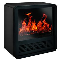 Infrared Cabinet Heater in Black