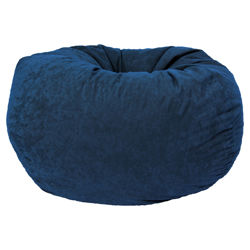 Classic Comfort Suede Bean Bag in Blue Sky