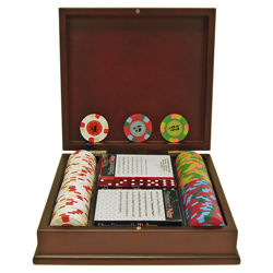 Paulson Top Hat and Cane Clay Poker Set