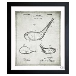 Golf Club Head 1926 Framed Art